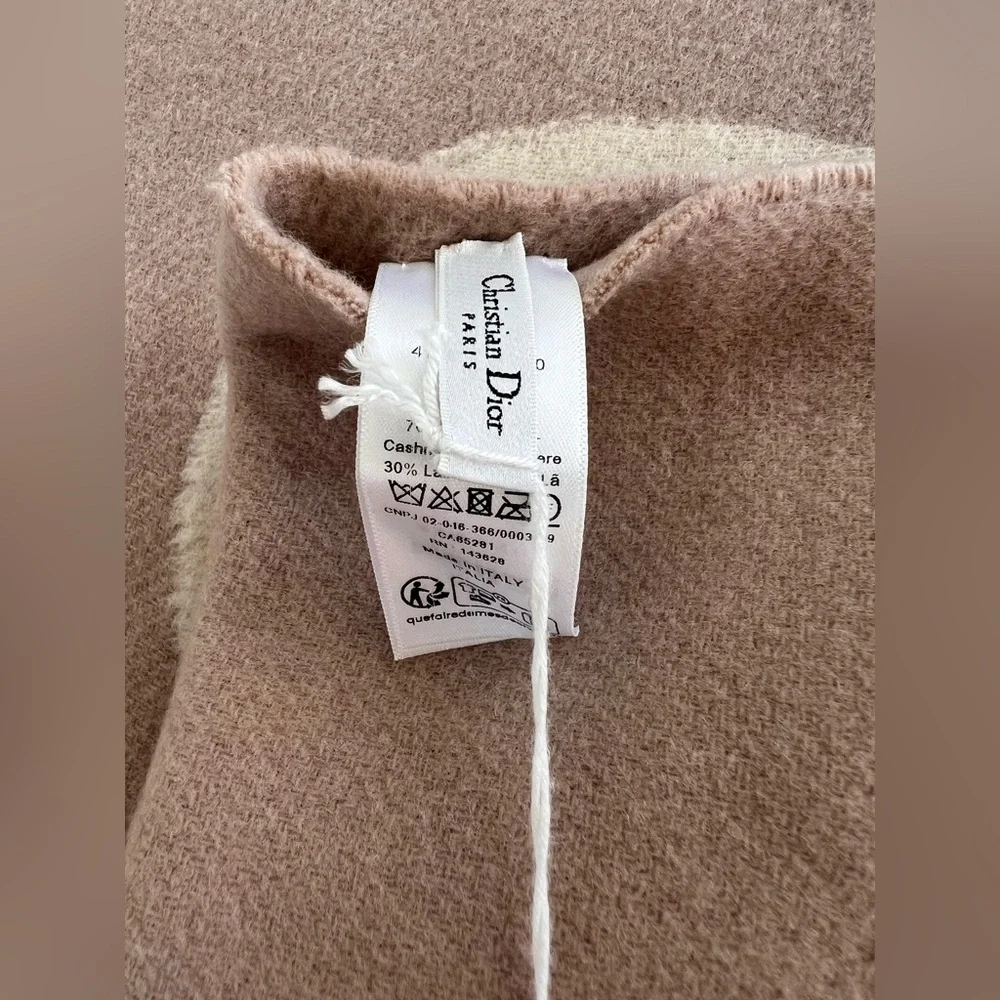 Dior Signature Cashmere & Wool Scarf – New in Box NWT